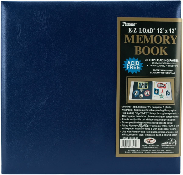 PIONEER MB10 Photo Album 12"x12" EZ Load - Navy