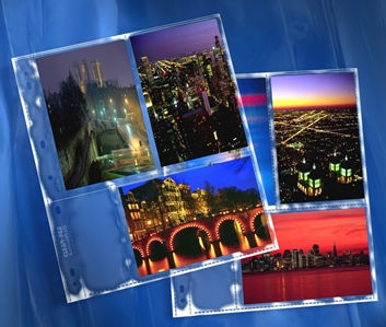 CLEARFILE Print Pages 100 pack Holds 6 4"x6"
