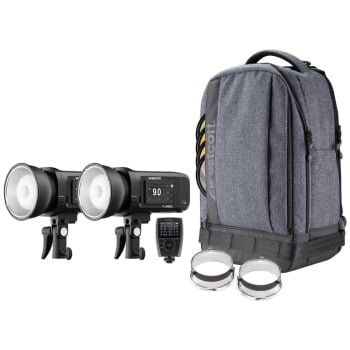 WESTCOTT FJ400 II 2-Light Backpack Kit with FJ-X3 M Universal Trigger