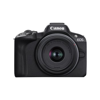 CANON EOS R50 with RF-S18-45mm F4.5-6.3 IS STM Kit Lens - Black