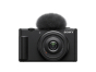 SONY ZV-1F Vlog Camera for Content Creators and Vloggers - Black