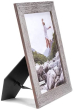 MALDEN Wide Linear Gray Wash 8"x10" Frame