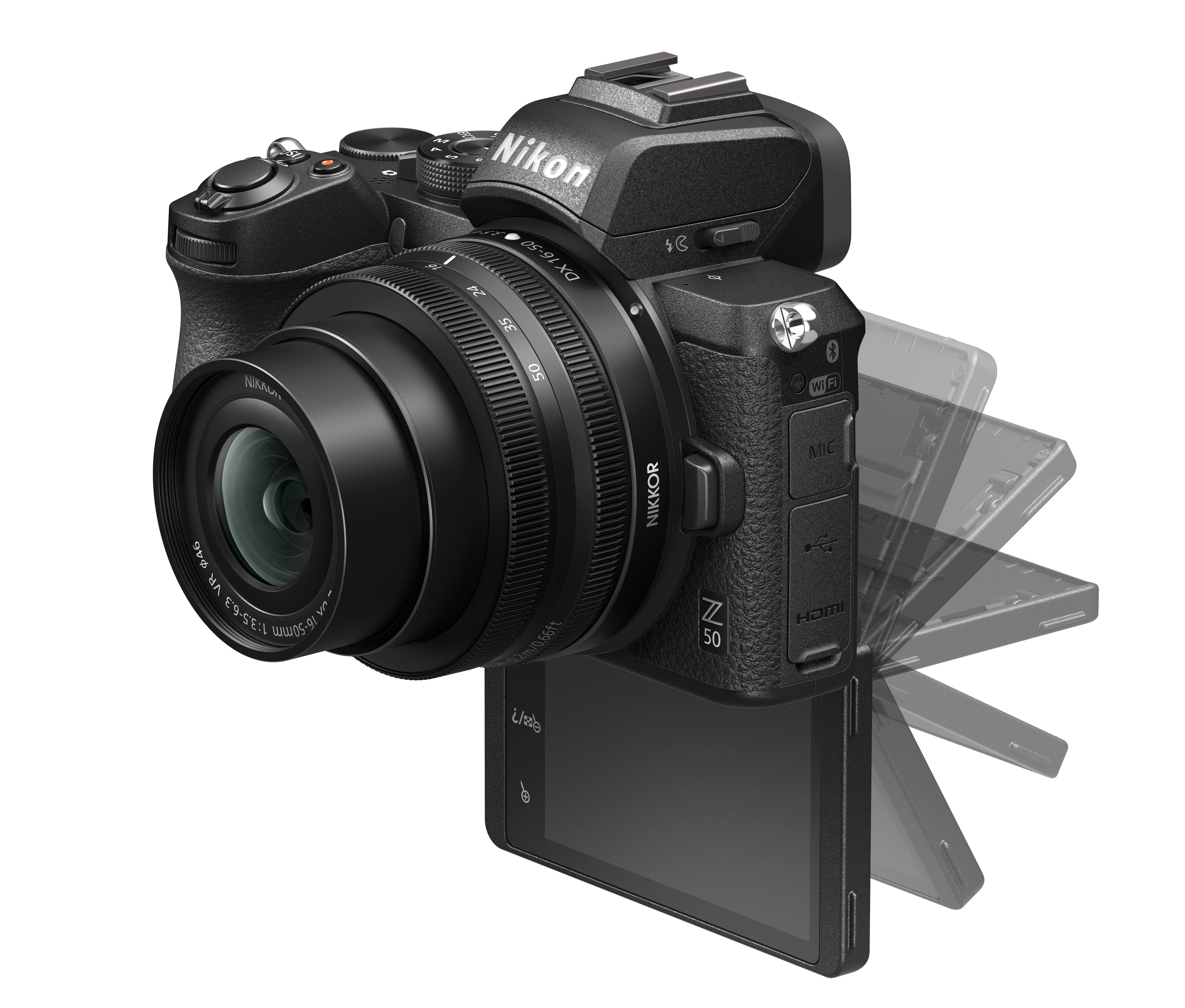 NIKON Z50 Mirrorless Camera Kit w/ 16-50mm + 50-250mm VR Lenses