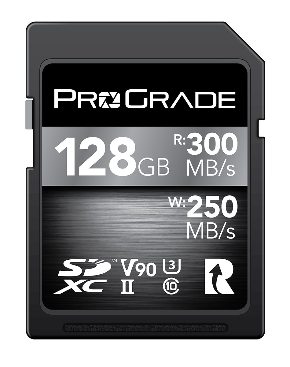 PROGRADE Digital SDXC UHS-II V90 128GB Memory Card (250MB/Sec