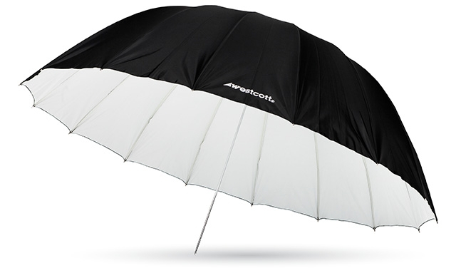 WESTCOTT 7' Parabolic Umbrella White / Black