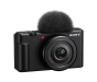 SONY ZV-1F Vlog Camera for Content Creators and Vloggers - Black