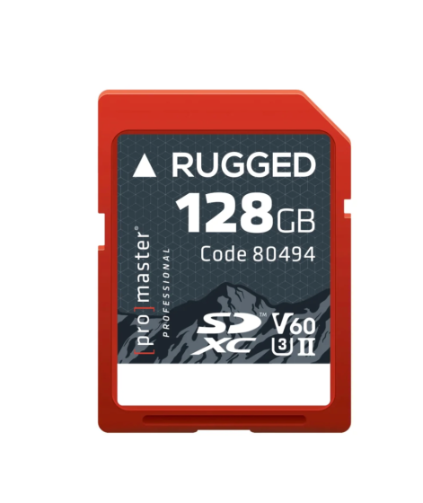 ProMaster SDXC 128gb UHS-II V60 Rugged Memory Card