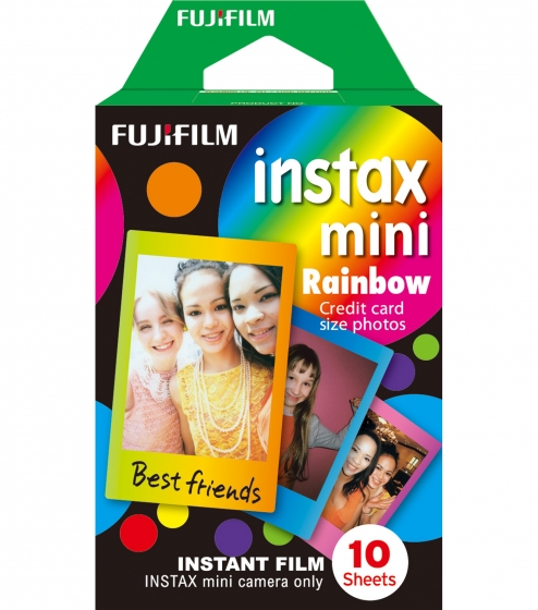 Fuji Instax Mini Rainbow Instant Film  Single Pack  10 shots