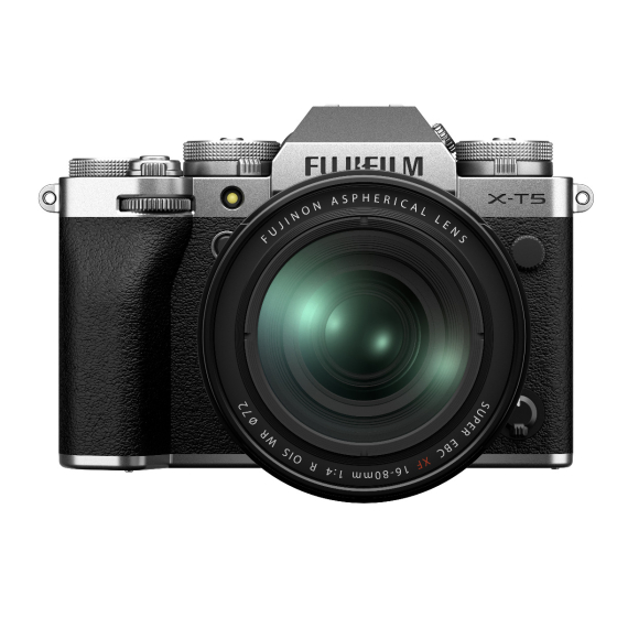 Fujifilm X-T5 with XF 16-80mm F4 R OIS WR Lens - Silver
