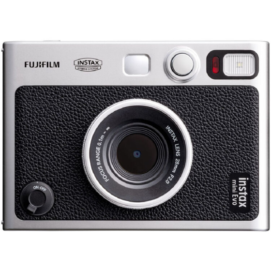 FUJIFILM INSTAX MINI EVO - Hybrid Instant Camera (Type-C) - Black