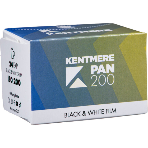 Kentmere Pan 200 ISO B&W Film 35mm, 24 Exp