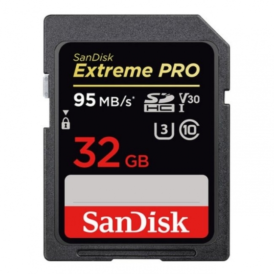 SANDISK ExtremePro 32GB SDHC Memory Card UHS II 95MB/s