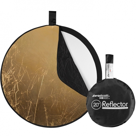 WESTCOTT Collapsible 5-in-1 Reflector with Gold Surface (20")