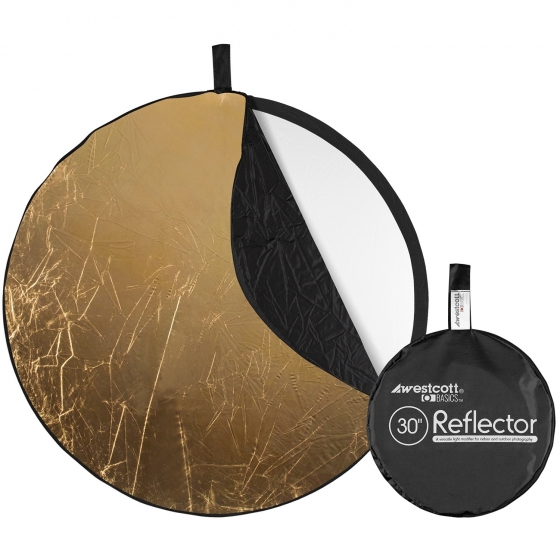 WESTCOTT Collapsible 5-in-1 Reflector with Gold Surface (30")