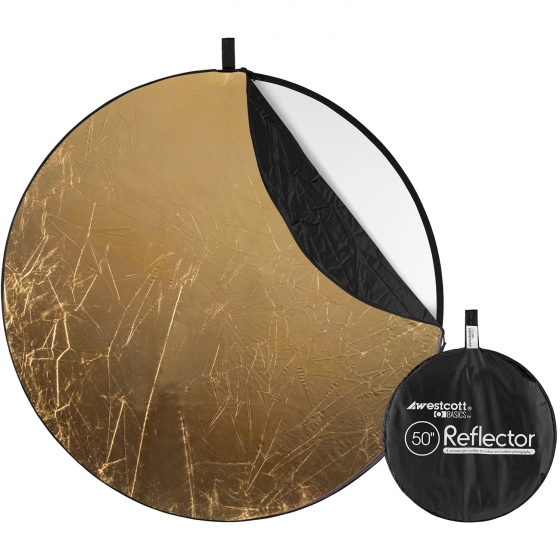 WESTCOTT Collapsible 5-in-1 Reflector with Gold Surface (50")