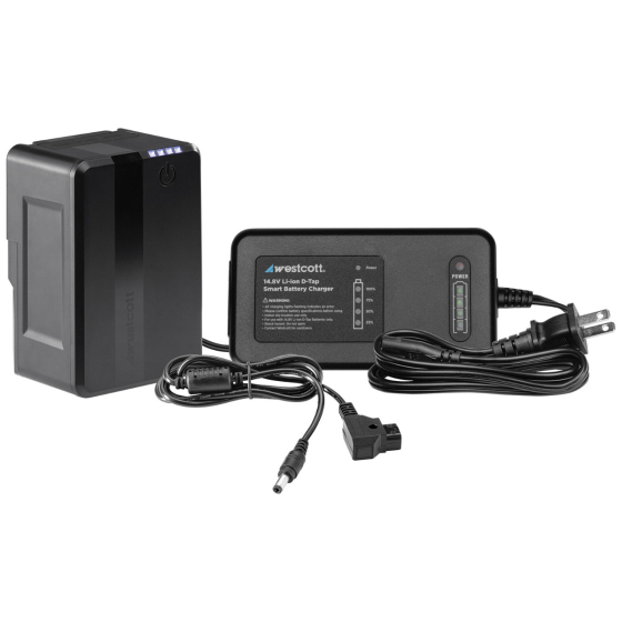 WESTCOTT MV95 Mini V-Mount Battery with USB-C and Charger (14.8V,95Wh)