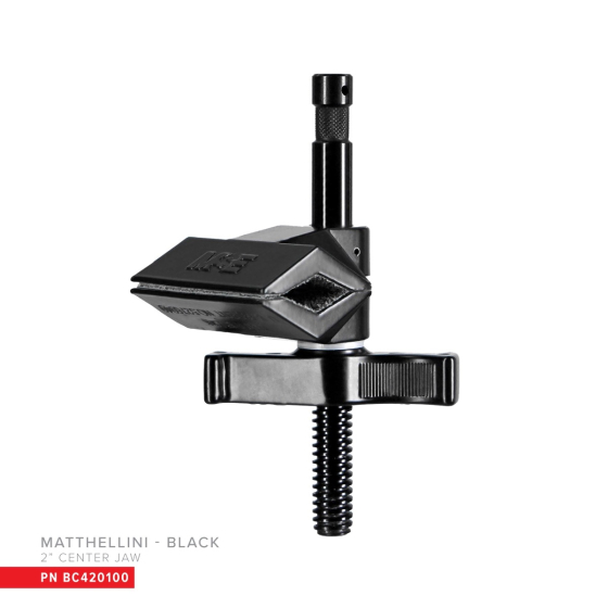 MATTHEWS Matthellini 2" Pin with 6" End Jaw (Black Chrome Finish)