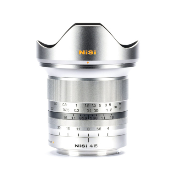 NISI 15mm f/4 Sunstar Super Wide Angle FF ASPH E Mount Lens -Silver