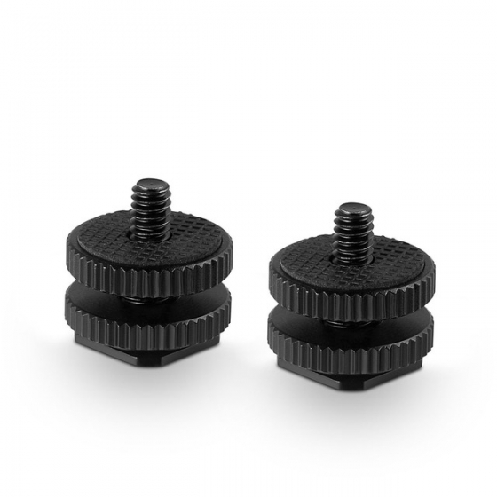 SMALLRIG Cold Shoe Adapter with 3/8"to 1/4" Thread(2pcs Pack)