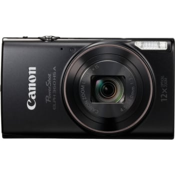 Canon ELPH 360 HSA Point & Shoot (Black)