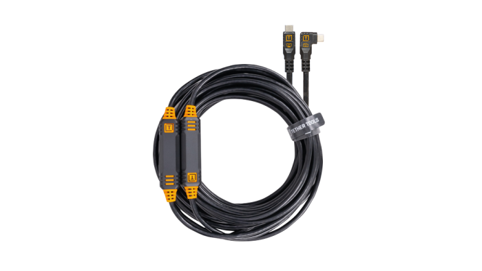 Tether Tools Tether Pro 31' USB-C to USB-C Right Angle Cable (Black)