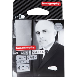 LOMOGRAPHY 120 Lady Grey B&W Film 400 ASA   (3-pack)