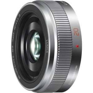 PANASONIC 20mm f1.7 ' pancake ' Lens Silver               micro 4/3