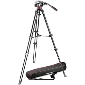 MANFROTTO MVH502A Fluid Head and MVT502AM Tripod with Carrying Bag**