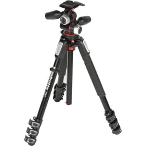 MANFROTTO MK190XPRO4-3W Aluminum Tripod w/ 3-Way Pan/Tilt Head**