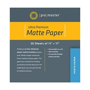 PhotoImage Matte Paper 11"x17" 20 Sheets