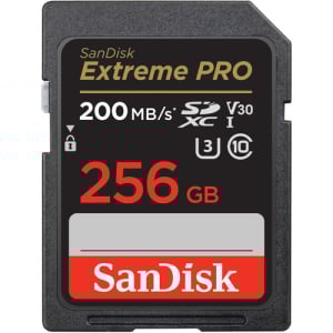 SANDISK 256GB Extreme PRO UHS-I SDXC Memory Card