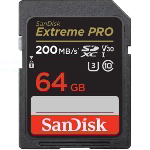 SANDISK 64GB Extreme PRO UHS-I SDXC Memory Card