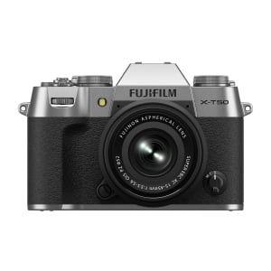 FUJIFILM X-T50 w/ XC 15-45mm F3.5-5.6 OIS PZ Lens Kit - SILVER