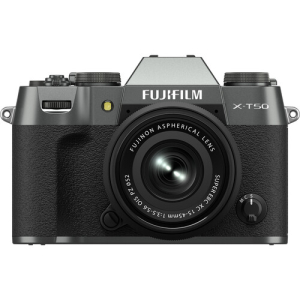 Fujifilm X-T50 Body, Charcoal Silvr w/ 15-45mm f/3.5-5.6 PZ Kit (Japan)