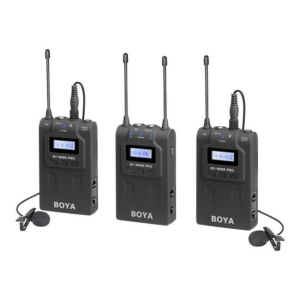BOYA UHF Wireless Microphone Kit with 2 Transmitters