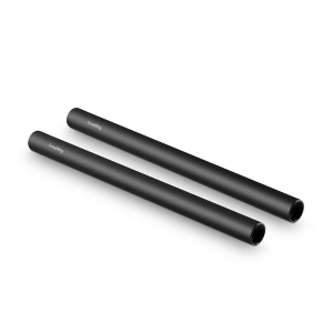 SMALLRIG 15mm Black AL Alloy Rod (M12-25cm) 10" (2 pcs) SR_1052