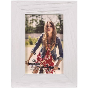 MALDEN Wide Linear White Wash 4"X6" Frame