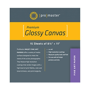 PhotoImage Artiste Canvas 8.5"x11" 15 Sheets