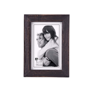 MALDEN Linear Rough Black 4"X6" Frame