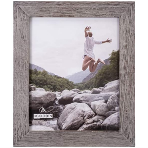 MALDEN Wide Linear Gray Wash 8"x10" Frame