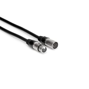 HOSA XLR5M to XLR5F 24 AWG x 4 OFC 120-ohm DMX512 Cable 10 ft