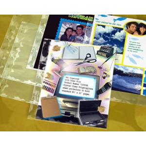 CLEARFILE Print Pages 25 pack Holds 2   8.5"x11"