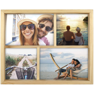 MALDEN Fashion Woods 4-Opening Wood Collage Frame (2 4"x6" + 2 4"x4")
