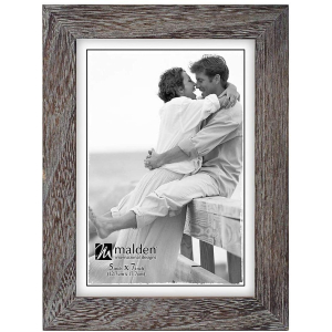 MALDEN Linear Gray Ridge 5"x7" Frame