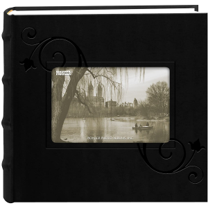 PIONEER DA200EFBK Embossed Leatherette 4"x6" Black Floral