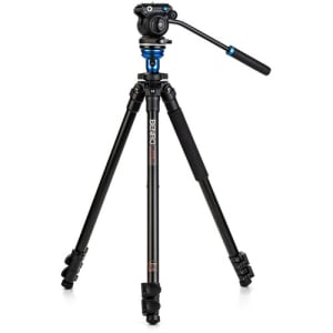 BENRO A1573FS2PRO Video Tripod with S2PRO Flat Base Fluid Video Head