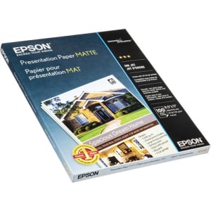 EPSON Matte Presentation Paper 8.5"x11" 100 sheets         3*