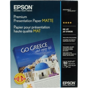 EPSON Premium Presentation Matte 8.5"x11" 50 sheets    4*