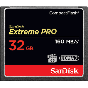 SANDISK 32gb Extreme Pro CF Read 160mbps   Write 150mbps
