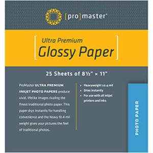 PhotoImage Pro Glossy Paper 8.5"x11" 25 Sheets